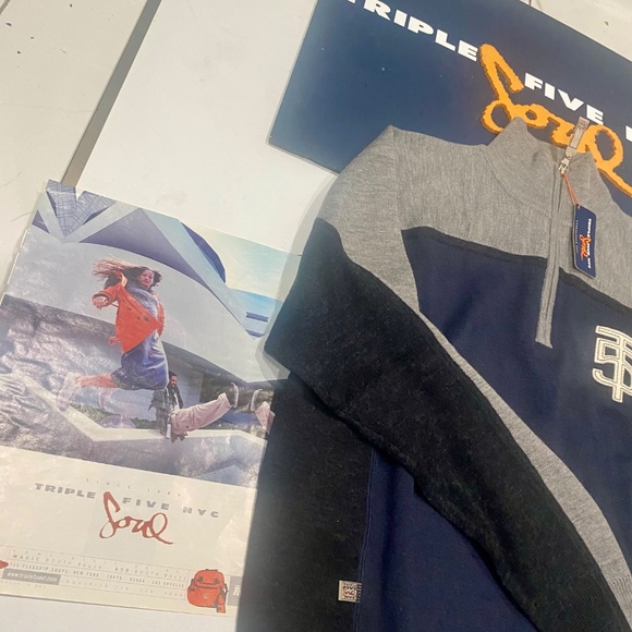 TRIPLE FIVE SOUL Vintage Sweater Top SZ XL - Picture 6 of 14